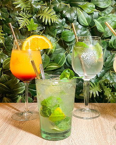 3 cocktails avec et sans alcool