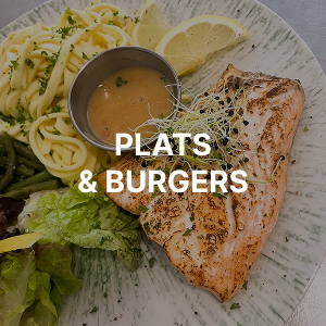 Voir le menu plats & burgers